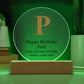 Happy Birthday Paul v01 - Circle Acrylic Plaque
