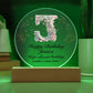Happy Birthday Jessica v01 - Circle Acrylic Plaque