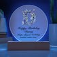Happy Birthday Darcy v02 - Circle Acrylic Plaque