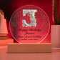 Happy Birthday Jessica v01 - Circle Acrylic Plaque