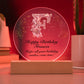 Happy Birthday Frances v01 - Circle Acrylic Plaque