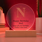 Happy Birthday Neil v01 - Circle Acrylic Plaque