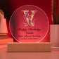 Happy Birthday Valda v02 - Circle Acrylic Plaque