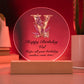 Happy Birthday Val v02 - Circle Acrylic Plaque