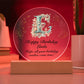 Happy Birthday Linda v01 - Circle Acrylic Plaque