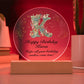 Happy Birthday Karen v01 - Circle Acrylic Plaque