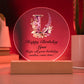 Happy Birthday Lynn v02 - Circle Acrylic Plaque