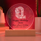 Happy Birthday Quinn v01 - Circle Acrylic Plaque