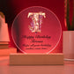 Happy Birthday Teressa v02 - Circle Acrylic Plaque