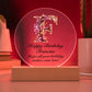 Happy Birthday Francine v02 - Circle Acrylic Plaque