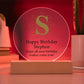 Happy Birthday Stephen v01 - Circle Acrylic Plaque