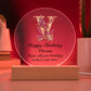 Happy Birthday Verena v02 - Circle Acrylic Plaque