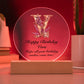 Happy Birthday Vera v02 - Circle Acrylic Plaque