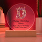 Happy Birthday Dena v02 - Circle Acrylic Plaque