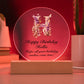 Happy Birthday Hollie v02 - Circle Acrylic Plaque
