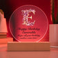 Happy Birthday Esmeralda v02 - Circle Acrylic Plaque