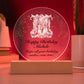 Happy Birthday Michele v01 - Circle Acrylic Plaque