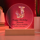 Happy Birthday Jeanette v02 - Circle Acrylic Plaque