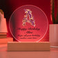 Happy Birthday Alline v02 - Circle Acrylic Plaque