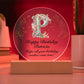 Happy Birthday Patricia v01 - Circle Acrylic Plaque