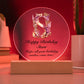 Happy Birthday Starr v02 - Circle Acrylic Plaque