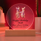 Happy Birthday Holli v02 - Circle Acrylic Plaque