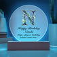 Happy Birthday Natalie v02 - Circle Acrylic Plaque