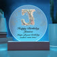 Happy Birthday Jessica v01 - Circle Acrylic Plaque