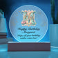 Happy Birthday Margaret v01 - Circle Acrylic Plaque