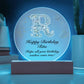 Happy Birthday Rita v01 - Circle Acrylic Plaque