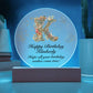 Happy Birthday Kimberly v01 - Circle Acrylic Plaque