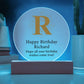 Happy Birthday Richard v01 - Circle Acrylic Plaque