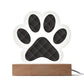 Abstract Luxury Pattern 007 - Paw Print Acrylic Plaque