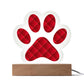 Abstract Luxury Pattern 009 - Paw Print Acrylic Plaque
