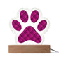 Abstract Luxury Pattern 010 - Paw Print Acrylic Plaque
