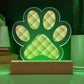 Abstract Luxury Pattern 001 - Paw Print Acrylic Plaque