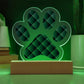 Abstract Luxury Pattern 005 - Paw Print Acrylic Plaque