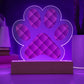 Abstract Luxury Pattern 010 - Paw Print Acrylic Plaque