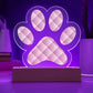 Abstract Luxury Pattern 006 - Paw Print Acrylic Plaque