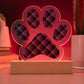 Abstract Luxury Pattern 005 - Paw Print Acrylic Plaque