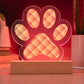 Abstract Luxury Pattern 001 - Paw Print Acrylic Plaque
