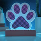 Abstract Luxury Pattern 010 - Paw Print Acrylic Plaque