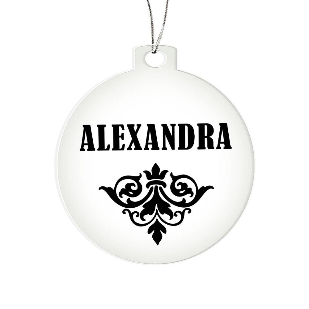 Alexandra v01 - Acrylic Ornament