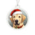Dog Stained Glass Christmas Design 016 - Acrylic Ornament