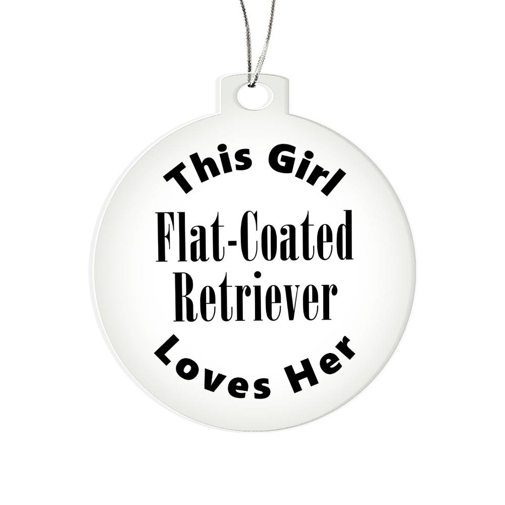 Flat-Coated Retriever - Acrylic Ornament