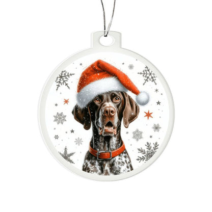 Christmas Dog - German Shorthaired Pointer - Acrylic Ornament