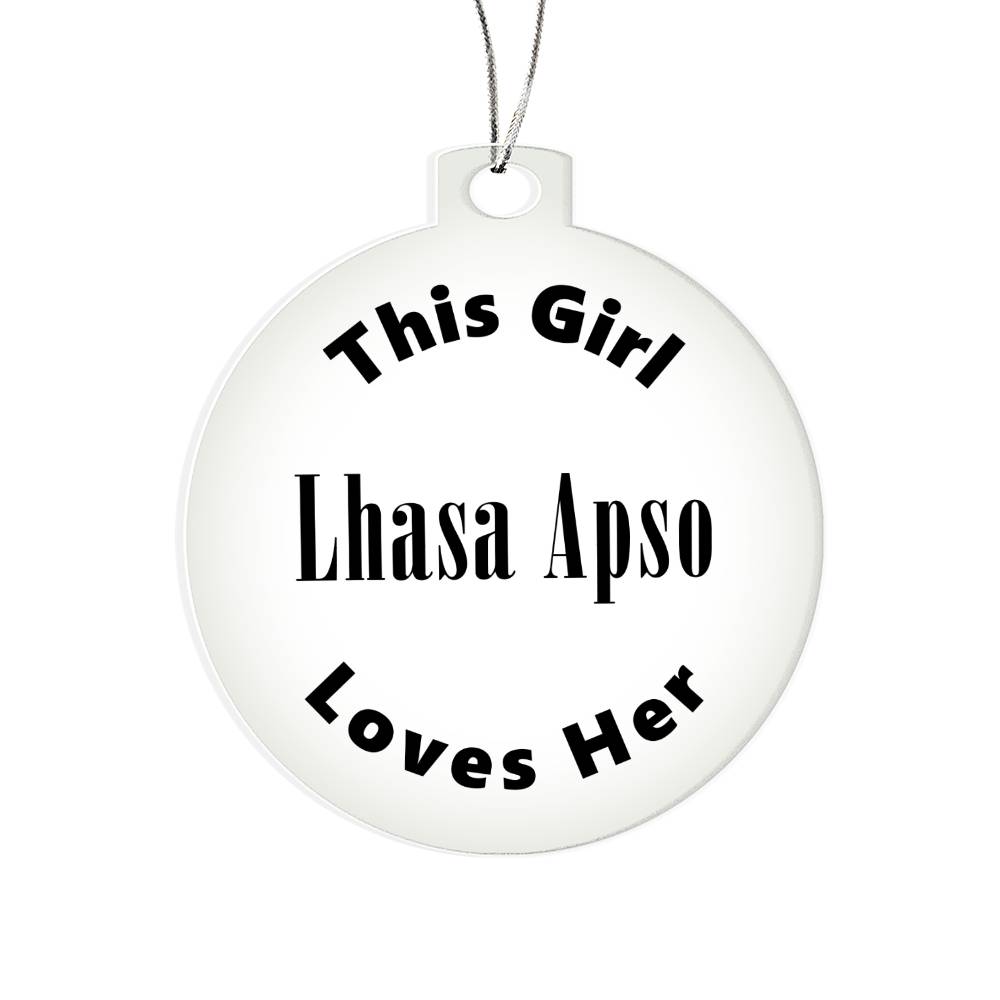 Lhasa Apso - Acrylic Ornament