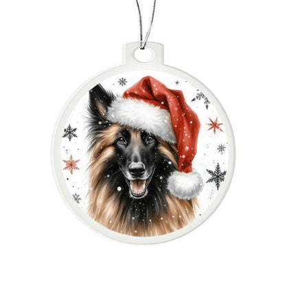 Christmas Dog - Belgian Shepherd Laekenois - Acrylic Ornament