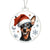 Christmas Dog - German Pinscher - Acrylic Ornament