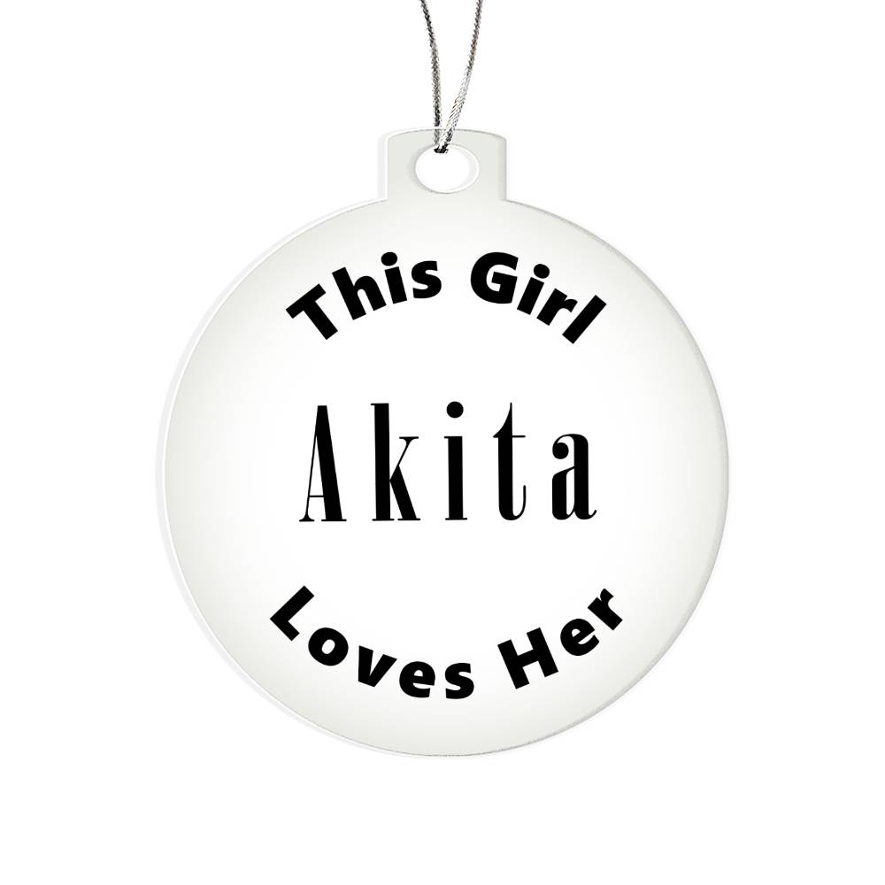Akita - Acrylic Ornament